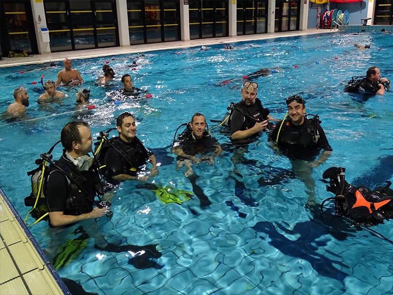 Entrainement en piscine